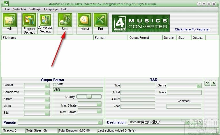 4Musics OGG to MP3 Converter下载,OGG转MP3转换器