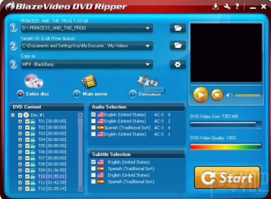 BlazeVideo DVD Ripper下载,DVD开膛手,刻录软件,光盘翻录