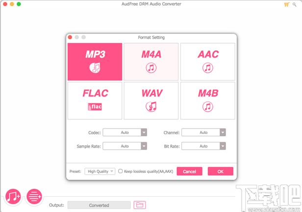 AudFree DRM Audio Converter下载,音频格式转换器
